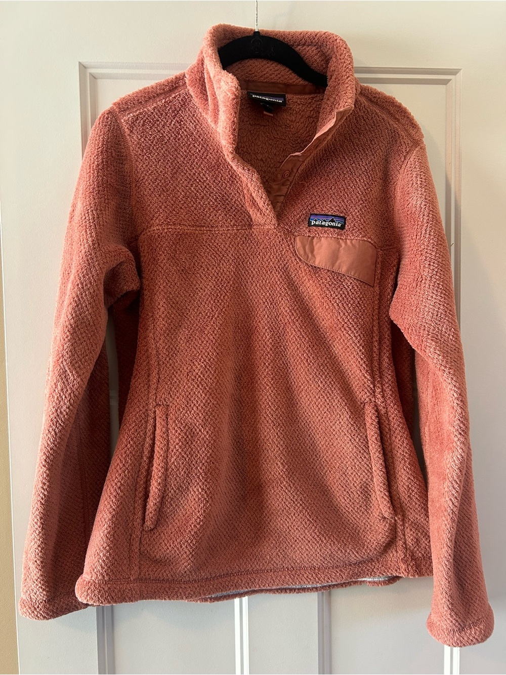 Patagonia Women’s Pullover Re-tool Fleece in Dusty Rose